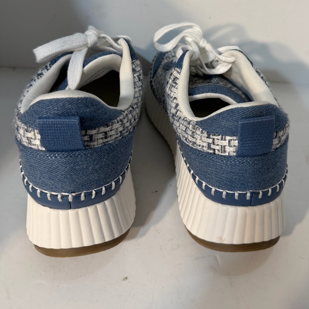 Universal Thread Denim / White Patterned Tweed Pl… - image 4